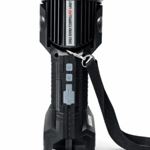 Super Linterna de Rescate 3-en-1: Foco de Largo Alcance, Lámpara COB y Power Bank