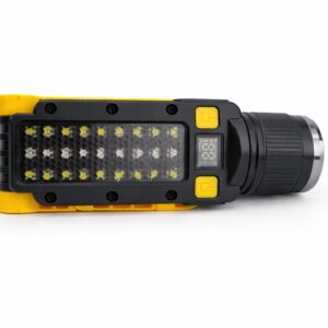 Super Linterna de Rescate Profesional – Foco de Largo Alcance, Luz de Área y Power Bank