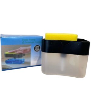 Dispensador de Detergente y Porta Esponja 2 en 1